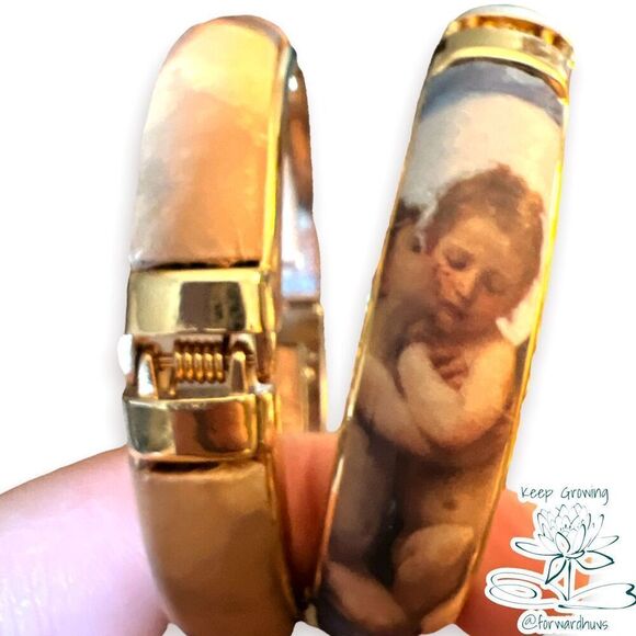 Hand Made Paper Wrapped Fine Art Bracelets x 2 - Picture 7 of 10